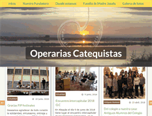 Tablet Screenshot of operariascatequistas.org